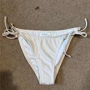 White bikini bottoms
